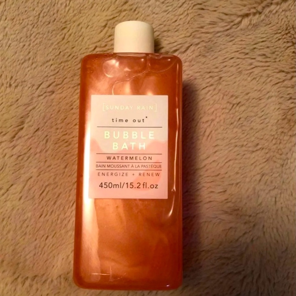 Watermelon bubble bath